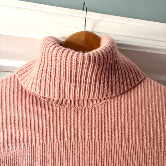 Veronica Beard Asa Cashmere Sweater Turtleneck Pink Blush Size Medium - Picture 7 of 16